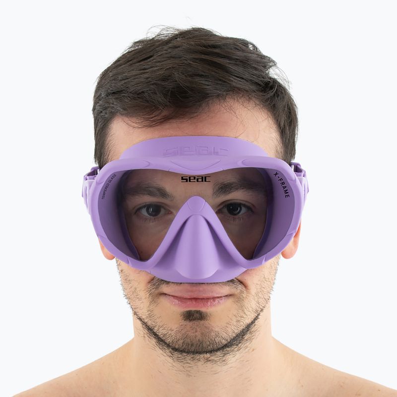 Nardymo kaukė SEAC X-Frame lilac 7
