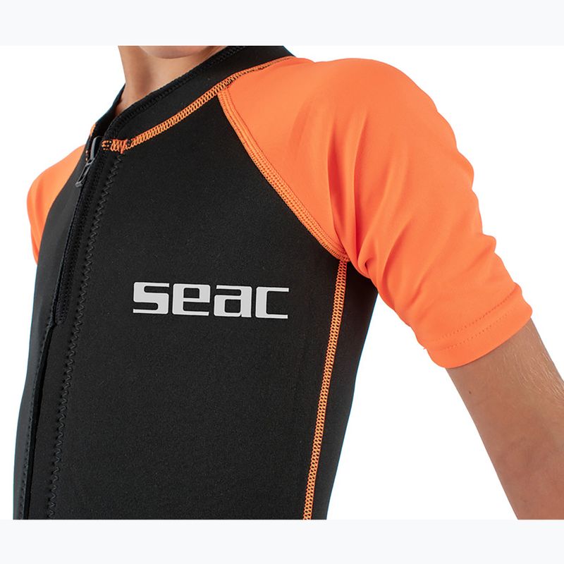 Vaikiškas plaukimo kostiumas SEAC Dolphin Shorty 1,5 mm black/orange 7