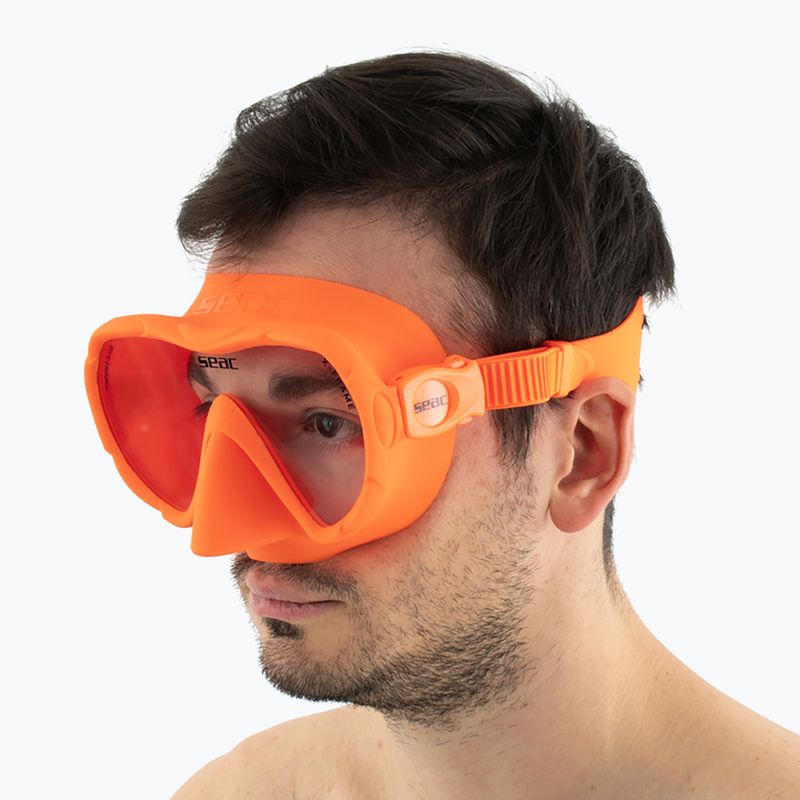 Nardymo kaukė SEAC X-Frame orange 10