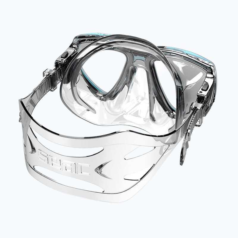 Nardymo kaukė SEAC Clear Antifog aquamarine 3