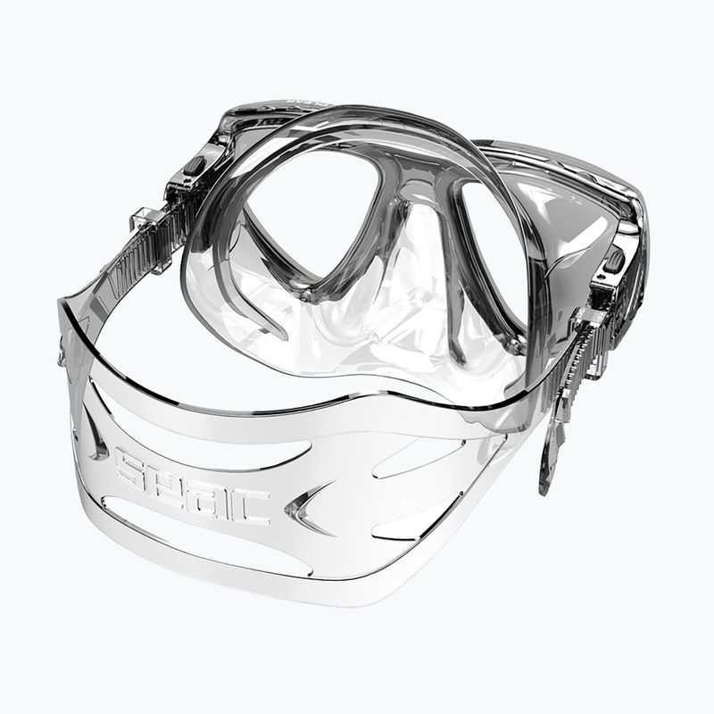 Nardymo kaukė SEAC Clear Antifog transparent black 3