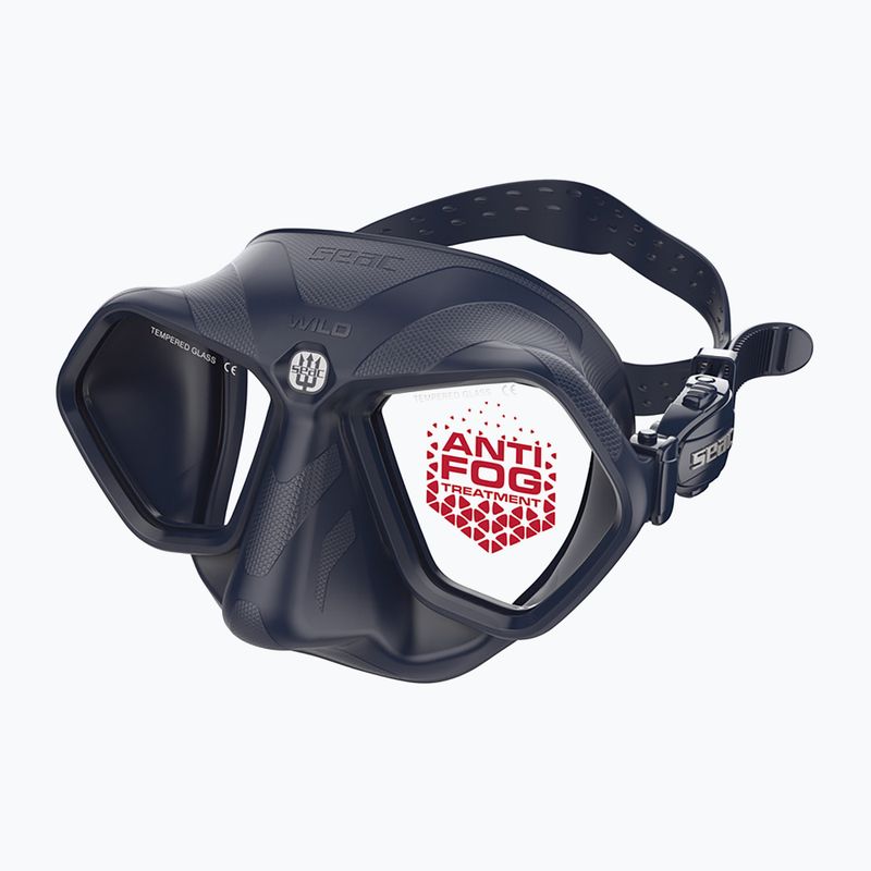 Nardymo kaukė SEAC Wild Antifog blue 2