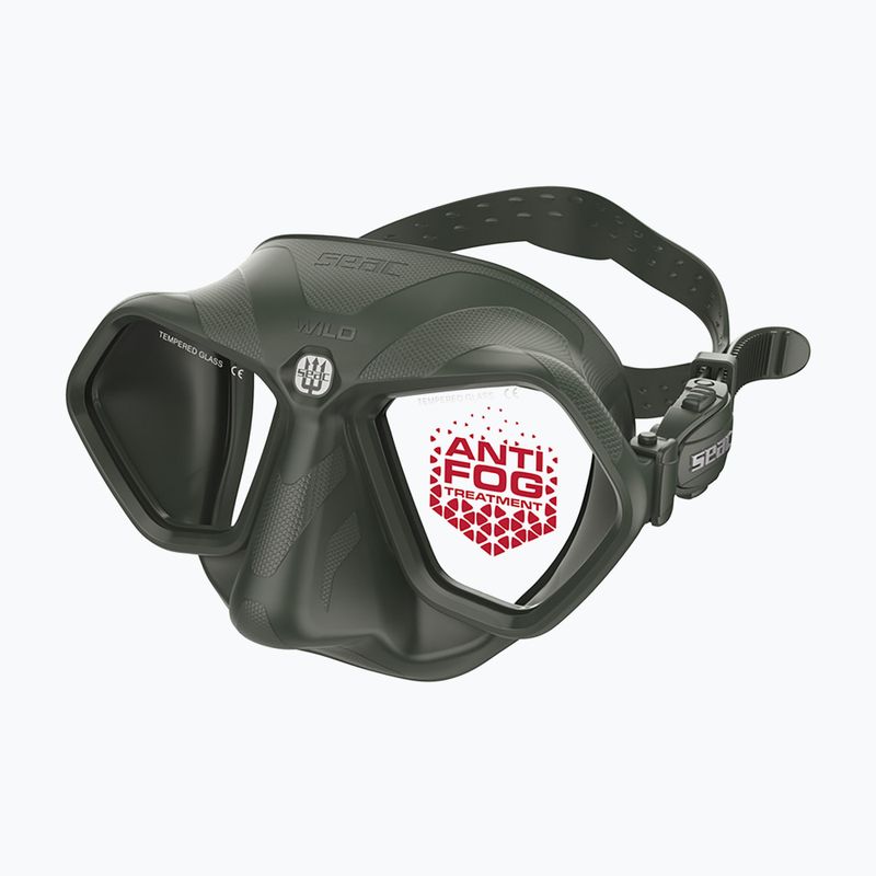 Nardymo kaukė SEAC Wild Antifog green 2