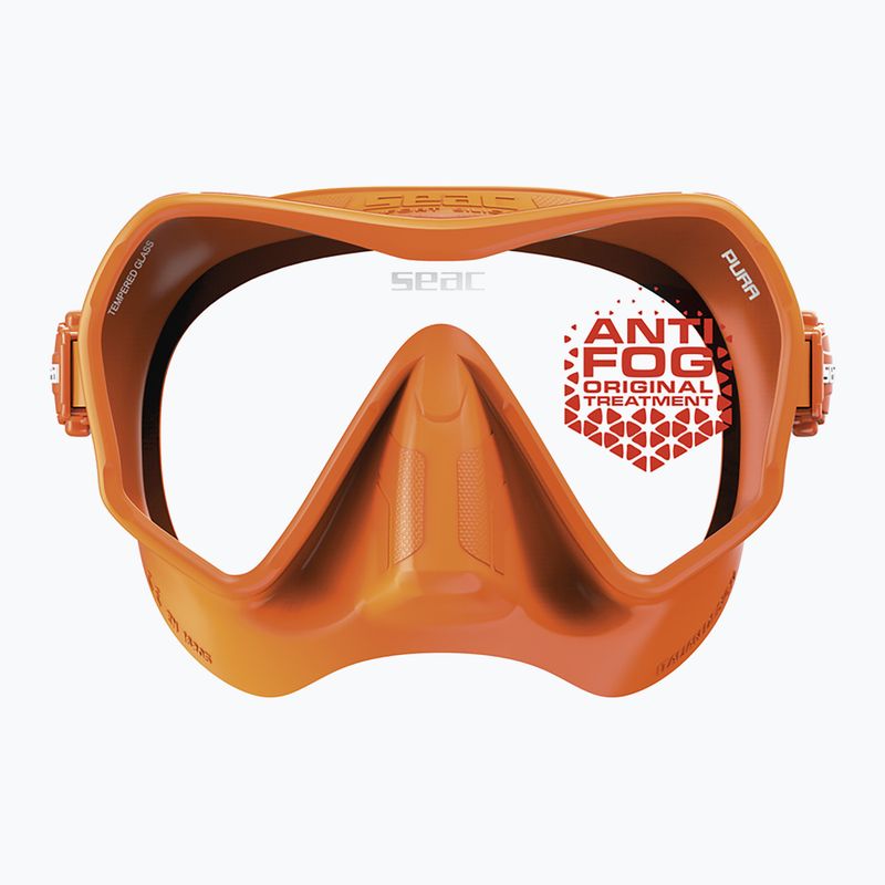 Nardymo kaukė SEAC Pura Antifog orange 4