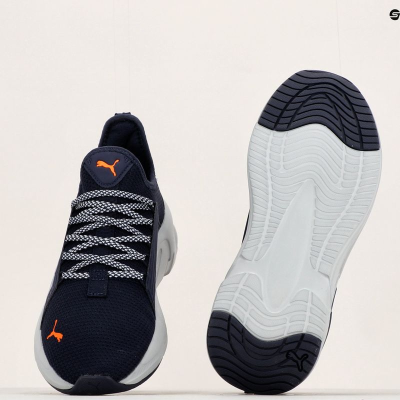 Vyriški bėgimo batai PUMA Softride Premier Slip-On navy/platinum gray/ultra orange 17