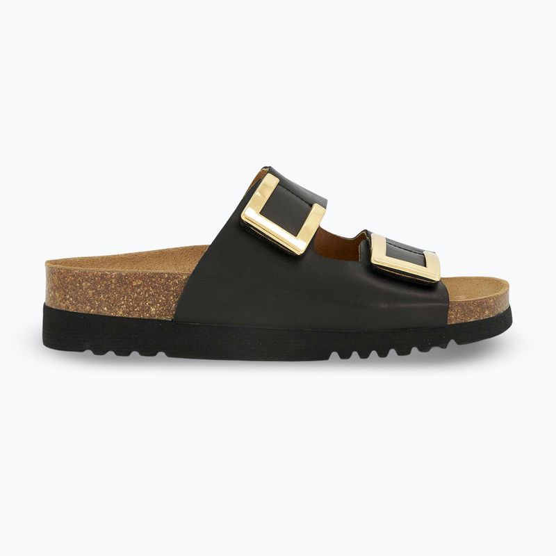 Moteriškos šlepetės Scholl Montery 2 Straps Ad Med juodos 2