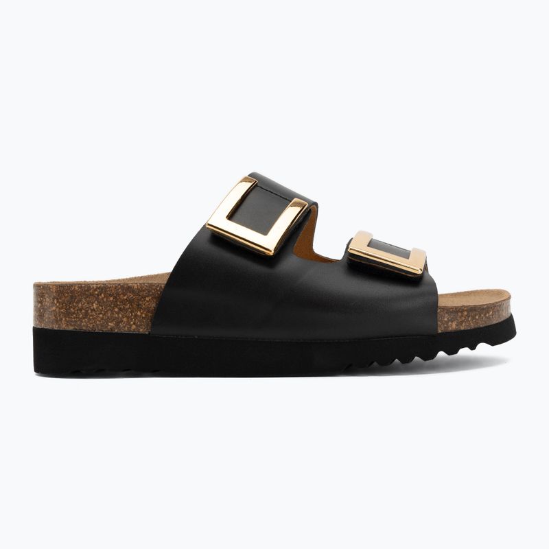 Moteriškos šlepetės Scholl Montery 2 Straps Ad Med juodos 2