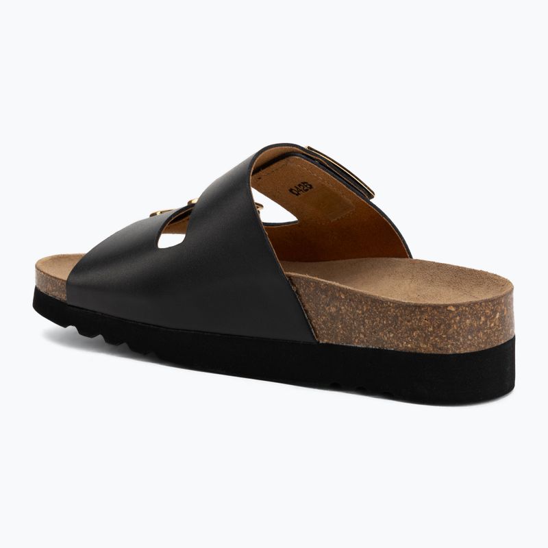 Moteriškos šlepetės Scholl Montery 2 Straps Ad Med juodos 3