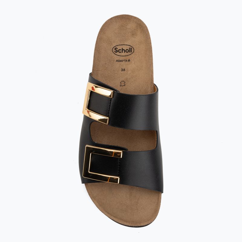 Moteriškos šlepetės Scholl Montery 2 Straps Ad Med juodos 5