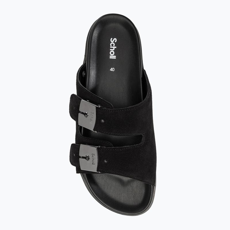 Scholl Orlando Suesp black vyriškos šlepetės 5