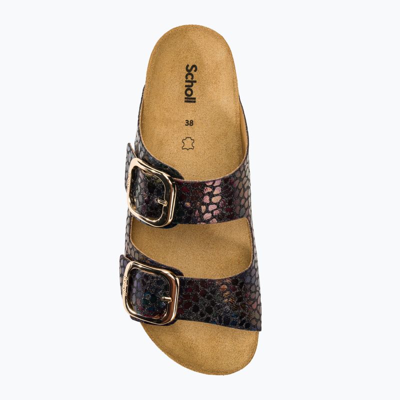 Scholl Noelle Texf black moteriškos šlepetės 5