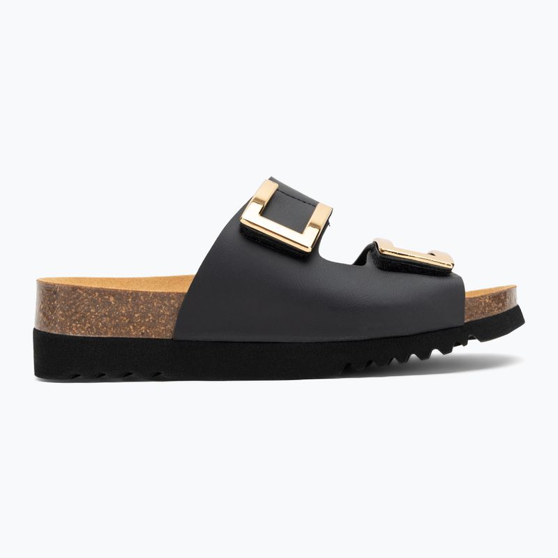 Moteriškos šlepetės Scholl Monterey 2 Straps Ad Med black 2