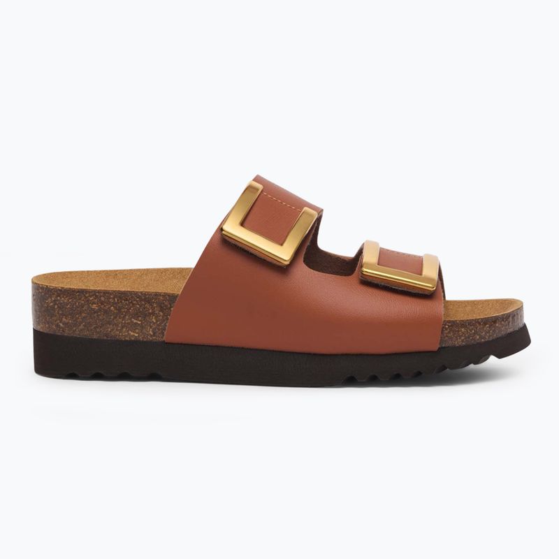 Moteriškos šlepetės Scholl Monterey 2 Straps Ad Med camel 2