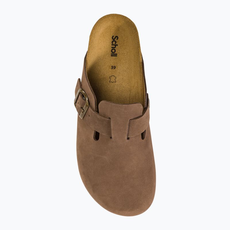 Scholl Fae Nub light brown moteriškos šlepetės 5