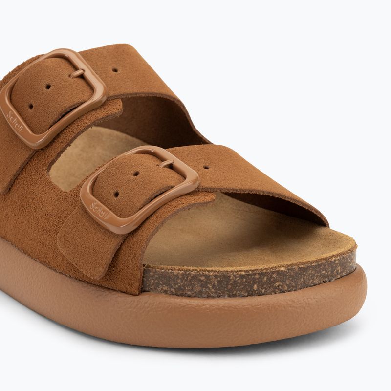 Moteriškos šlepetės Scholl Noelle Chunky Suede cognac 7
