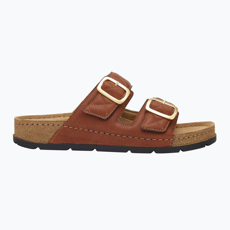 Moteriškos šlepetės Scholl Bora 2 Straps Med tobacco 2