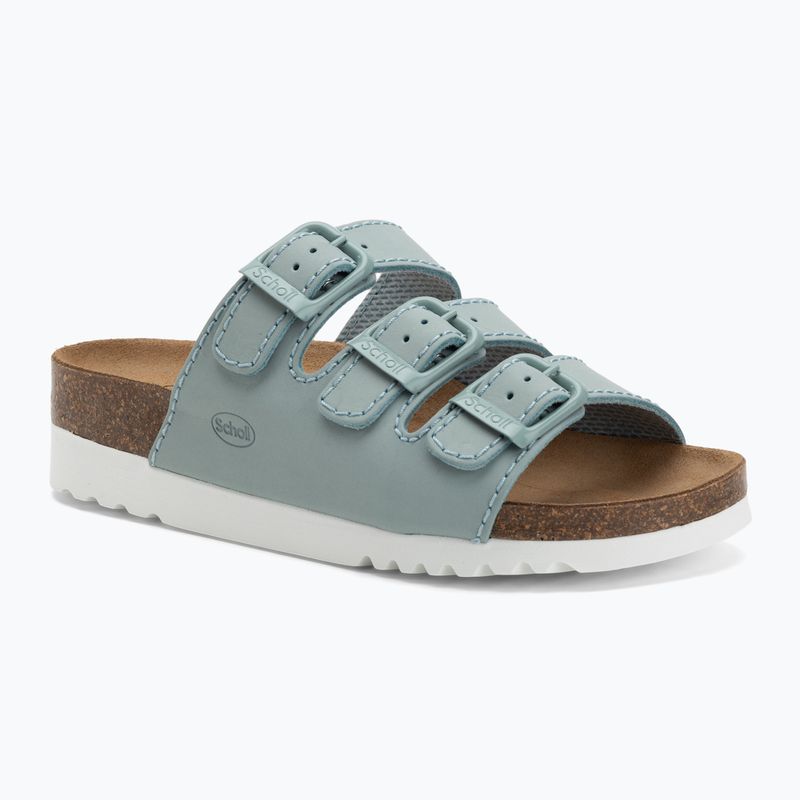Moteriškos šlepetės Scholl Rio Wedge Ad Med pale blue