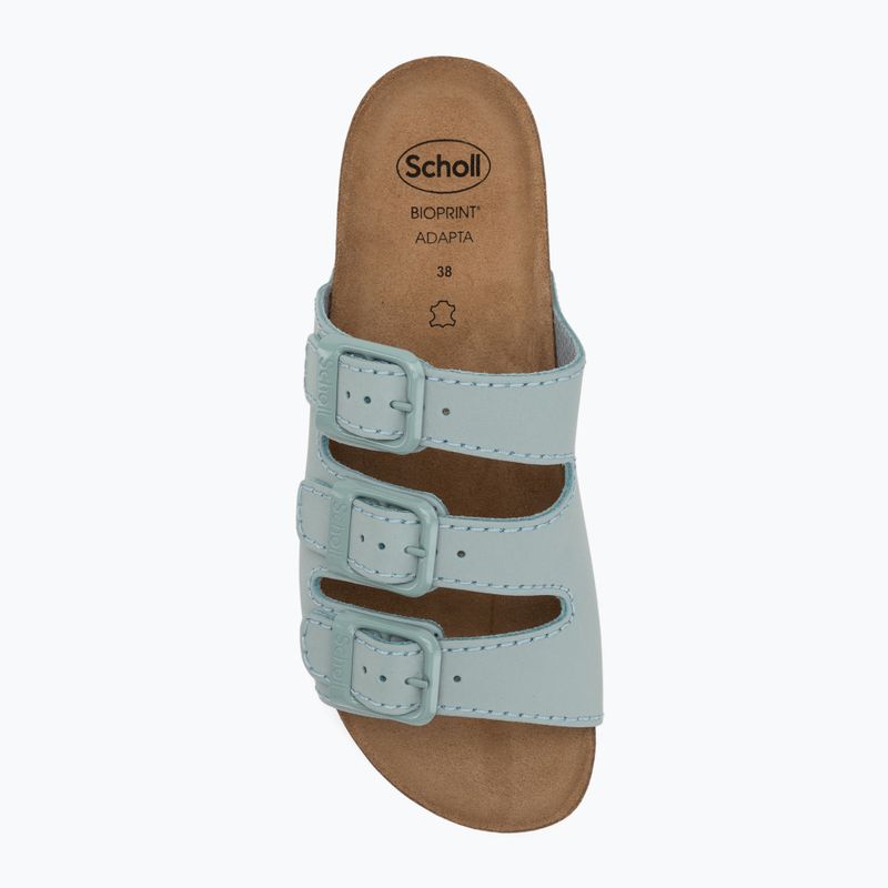 Moteriškos šlepetės Scholl Rio Wedge Ad Med pale blue 5