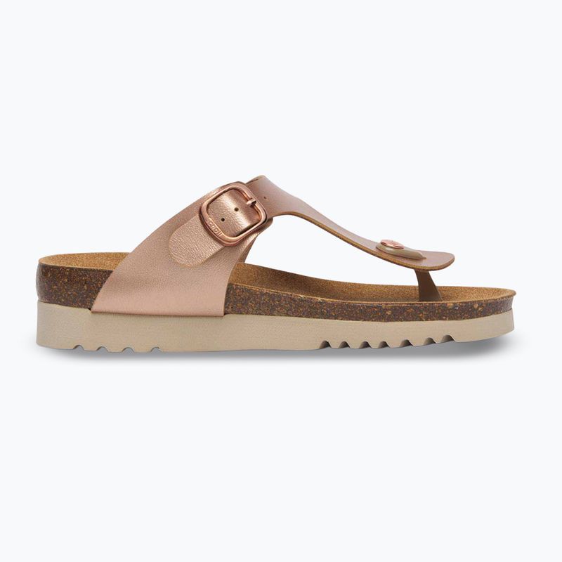 Moteriškos šlepetės per pirštą Scholl Boa Vista Med rose/gold 2