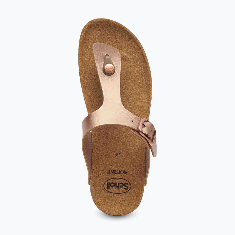 Moteriškos šlepetės per pirštą Scholl Boa Vista Med rose/gold 4