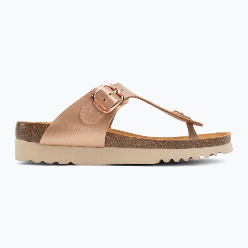 Moteriškos šlepetės per pirštą Scholl Boa Vista Med rose/gold 2
