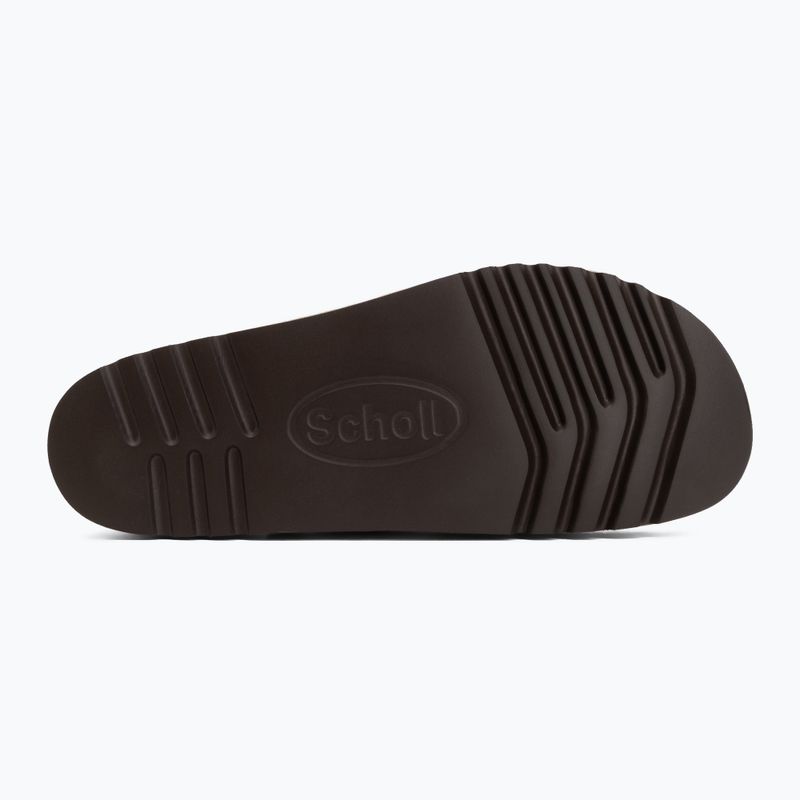Moteriškos šlepetės Scholl Montery 2 Straps Ad Med smėlio spalvos 4