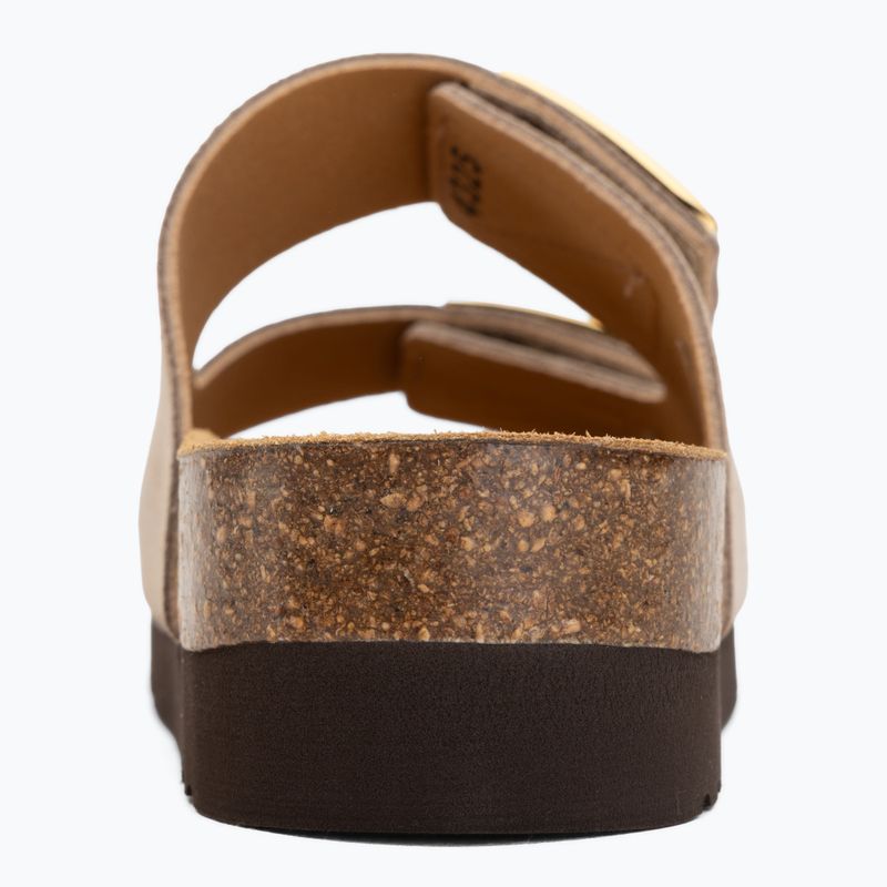 Moteriškos šlepetės Scholl Montery 2 Straps Ad Med smėlio spalvos 6
