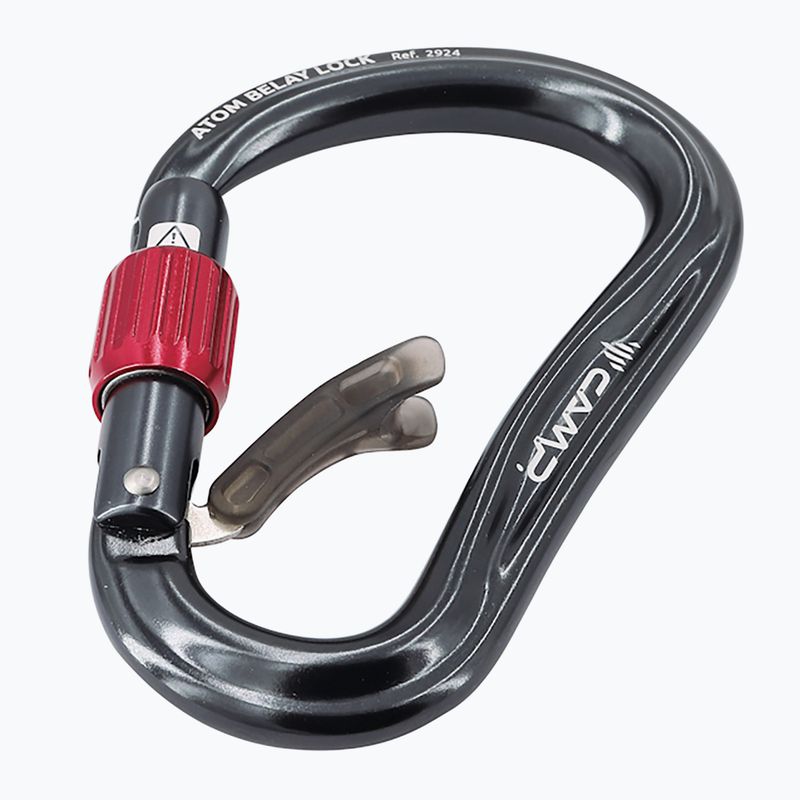 Karabinas CAMP Atom Belay Lock gun metal 2