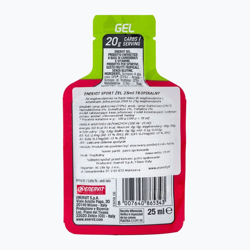 Enervit energinis gelis 25ml tropinis 96534 2