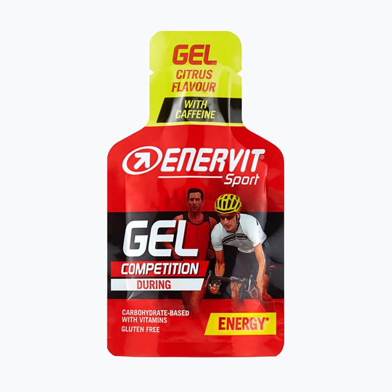 Enervit energinis gelis 25 ml citrusiniai vaisiai su kofeinu