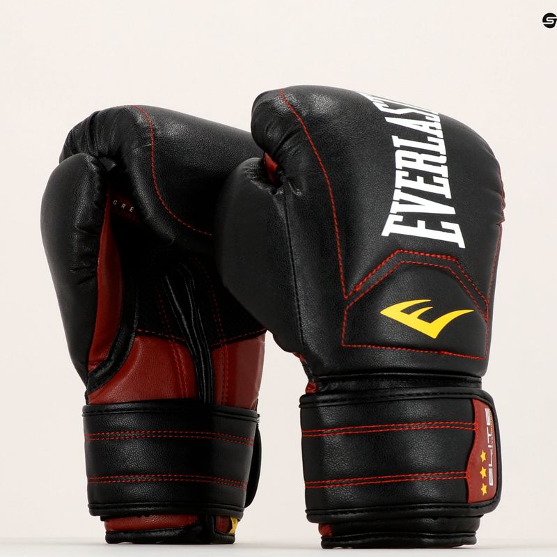 Everlast Elite Muay Thai bokso pirštinės juodos EV360MT 7