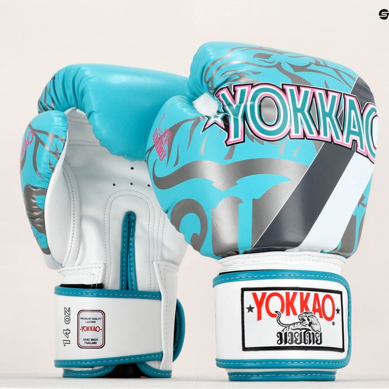 YOKKAO 90'S mėlynos bokso pirštinės BYGL-90-5 8