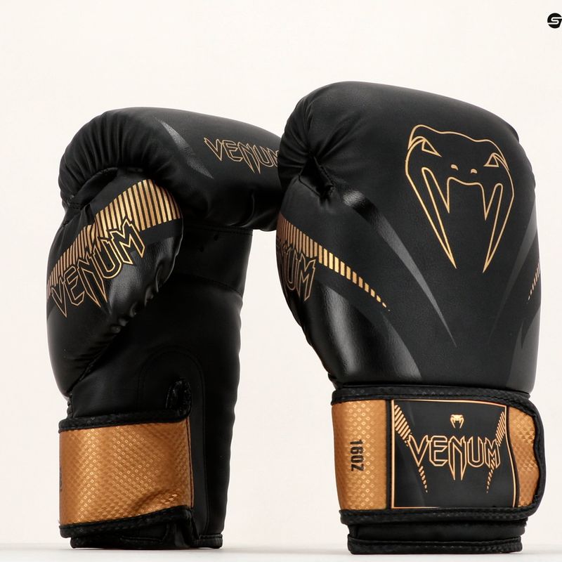 Venum Impact bokso pirštinės rudos spalvos VENUM-03284-137 8
