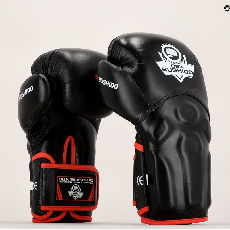 Bokso pirštinės DBX BUSHIDO z systemem Wrist Protect juodos Bb2 22