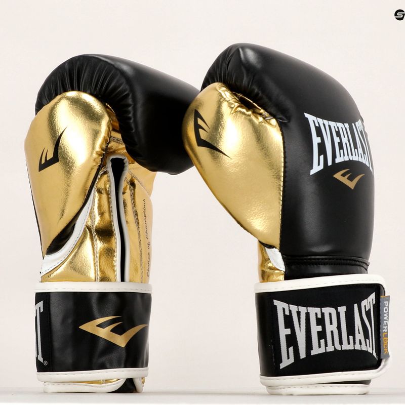 Everlast Powerlock Pu vyriškos bokso pirštinės juodos 2200 7