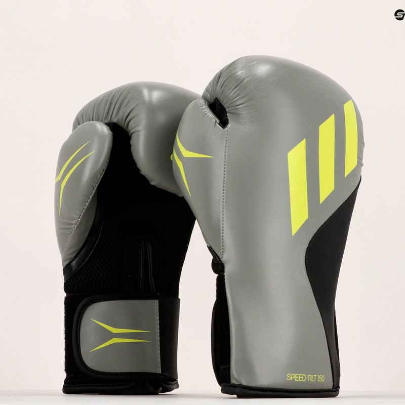 adidas Speed Tilt 150 pilkos SPD150TG bokso pirštinės 7