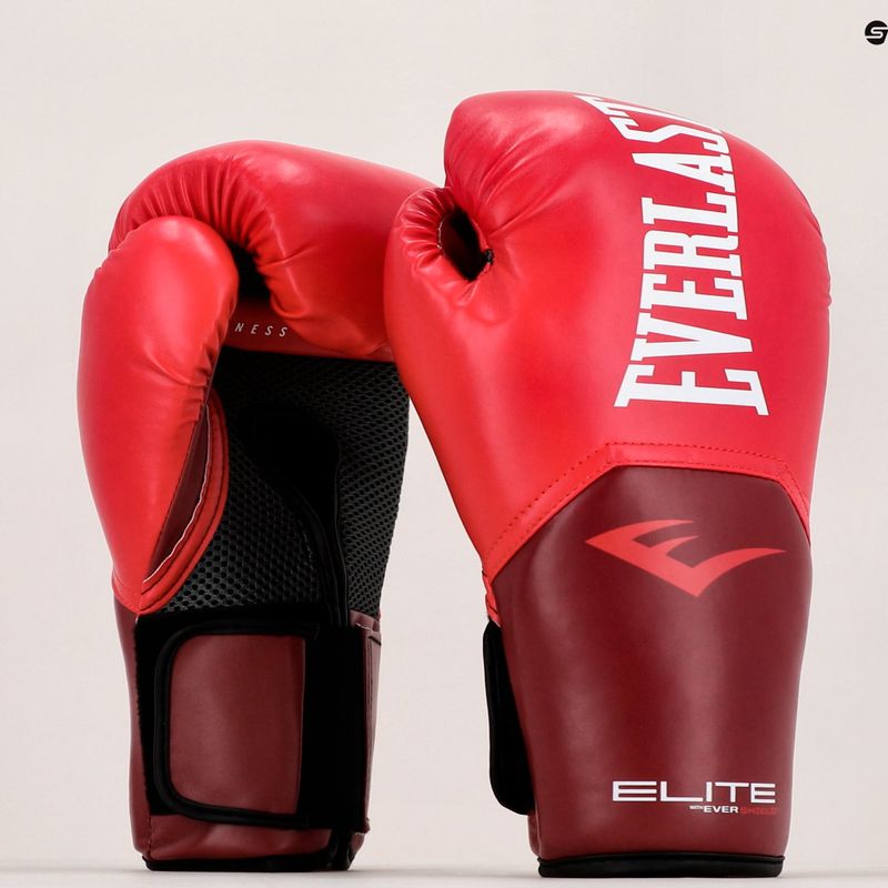 Everlast Pro Style Elite 2 raudonos bokso pirštinės EV2500 7