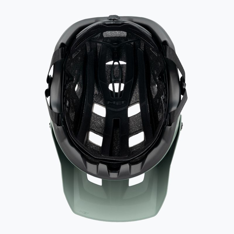 MET dviratininko šalmas Terranova sage green/black matt 5