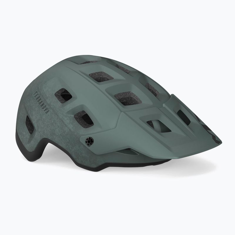 MET dviratininko šalmas Terranova sage green/black matt 6