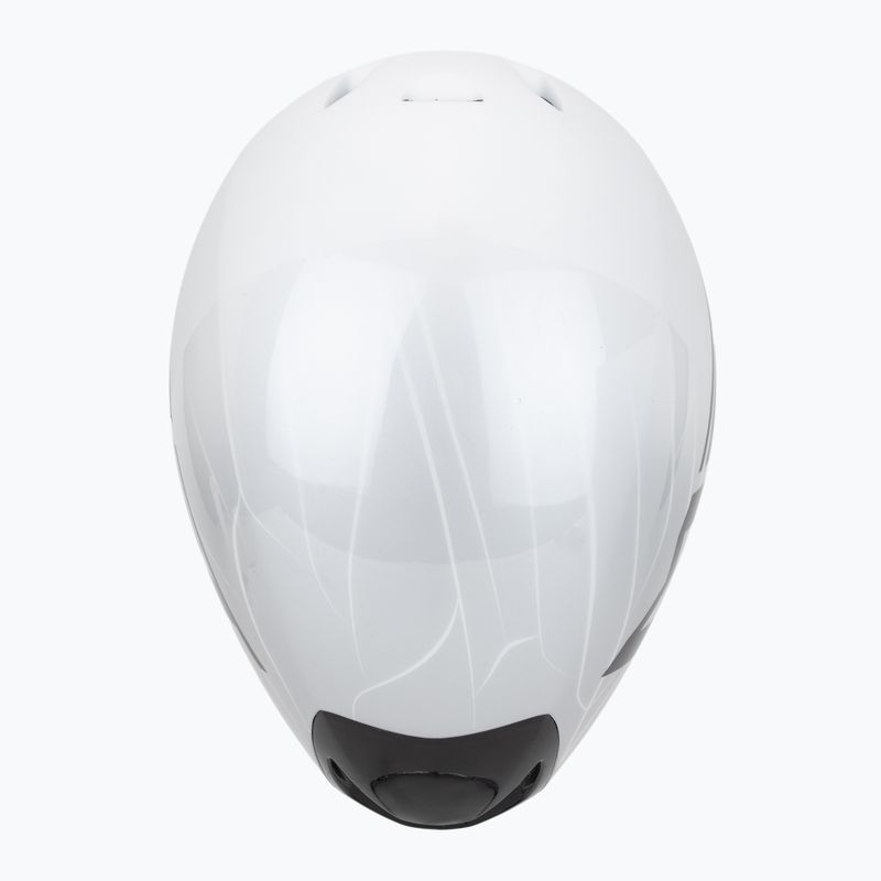 Dviračio šalmas MET Codatronica white/silver matte glossy 6