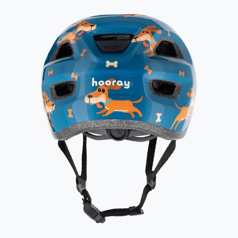 MET vaikiškas dviratininko šalmas Hooray blue teckel glossy 3