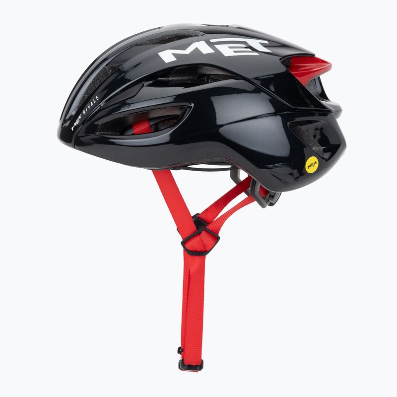 Dviračio šalmas MET Rivale II Mips black/red glossy 3