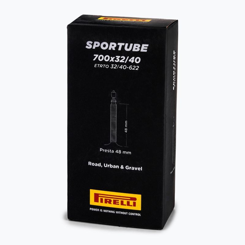 Dviračio kamera Pirelli Sportube Presta 700 x 42-50 mm/48 mm black 2