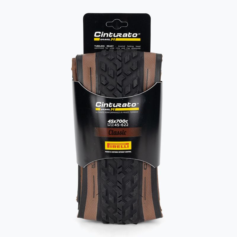 Dviračio padanga Pirelli Cinturato Gravel Mixed TLR Classic 700 x 40C black/brown 2
