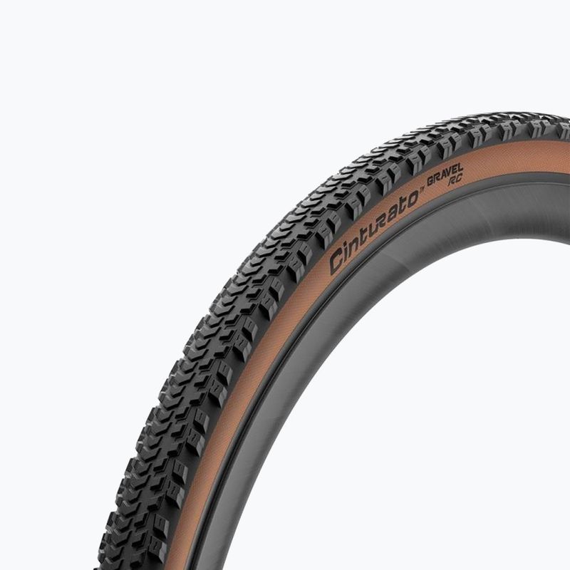 Dviračio padanga Pirelli Cinturato Gravel RC Classic 700 x 45C black/brown