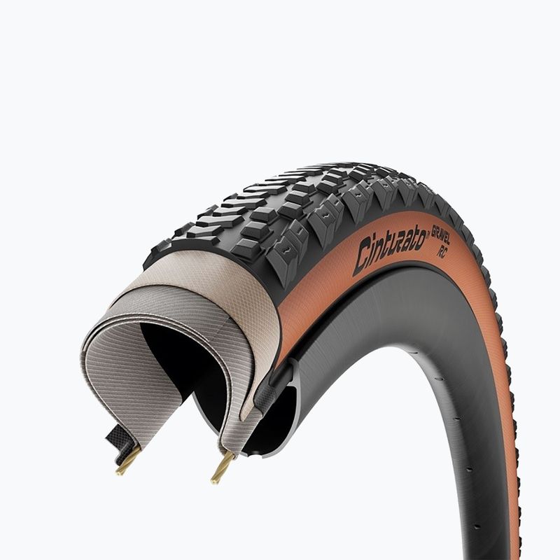 Dviračio padanga Pirelli Cinturato Gravel RC Classic 700 x 45C black/brown 2