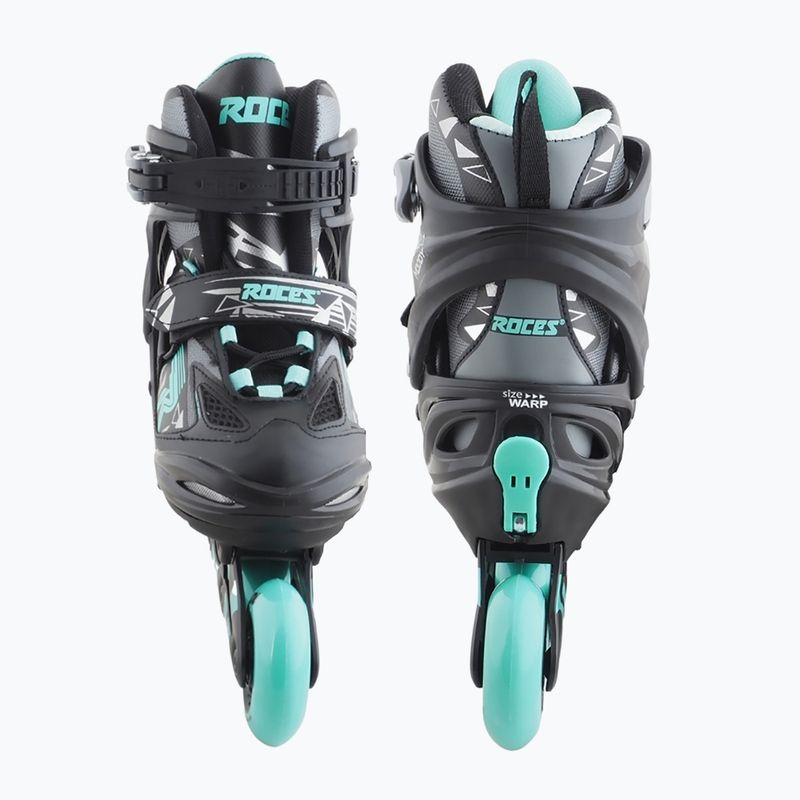 Vaikiški riedučiai Roces Moody Girl TIF black/aqua 12