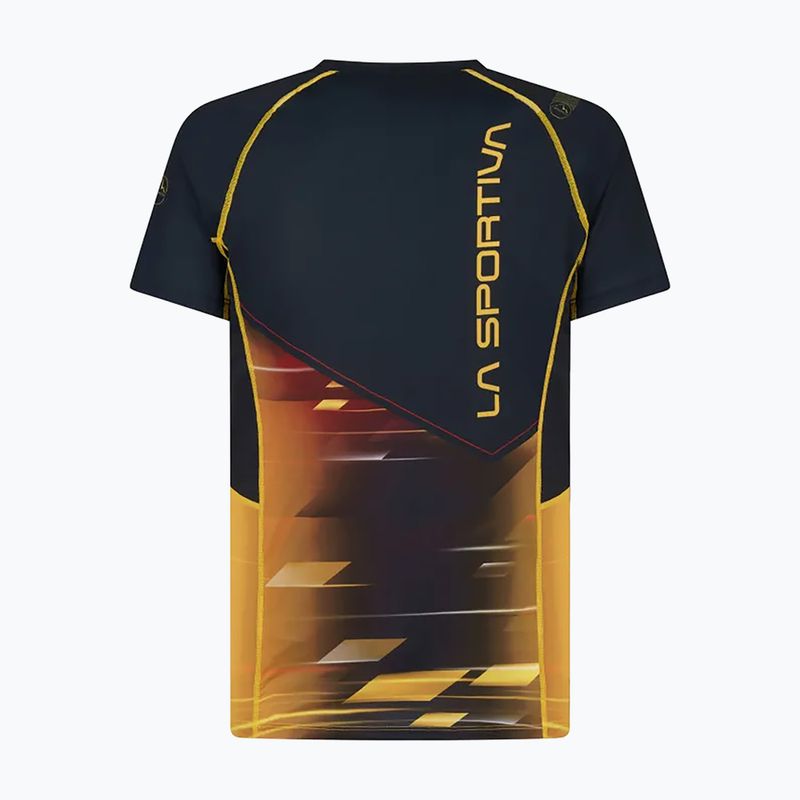 LaSportiva Wave vyriški bėgimo marškinėliai geltonos ir juodos spalvų P42999100 2