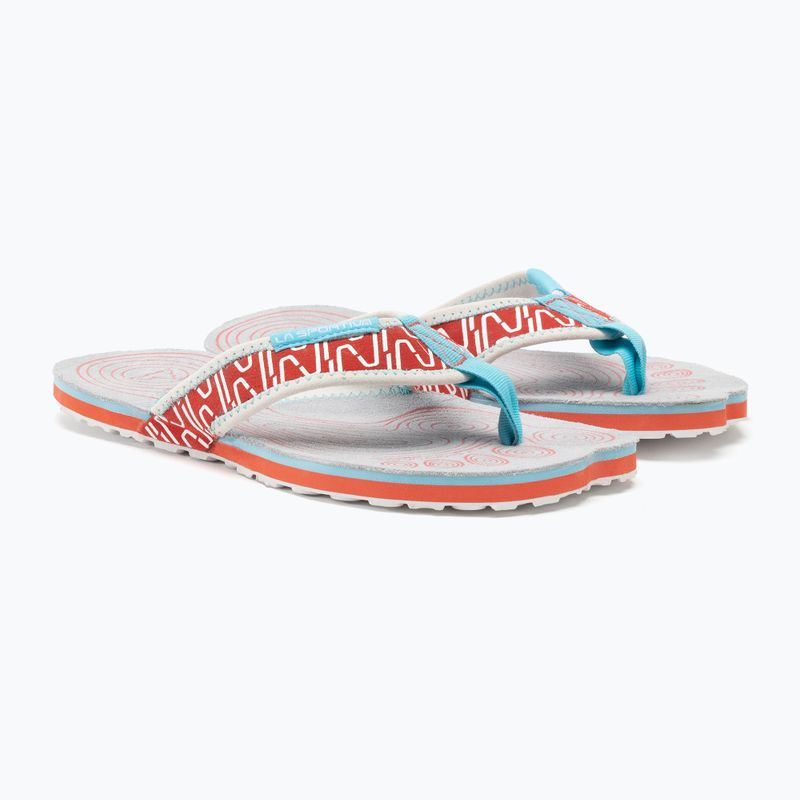 Moteriškos šlepetės per pirštą La Sportiva Swing hibiscus/malibu blue 4