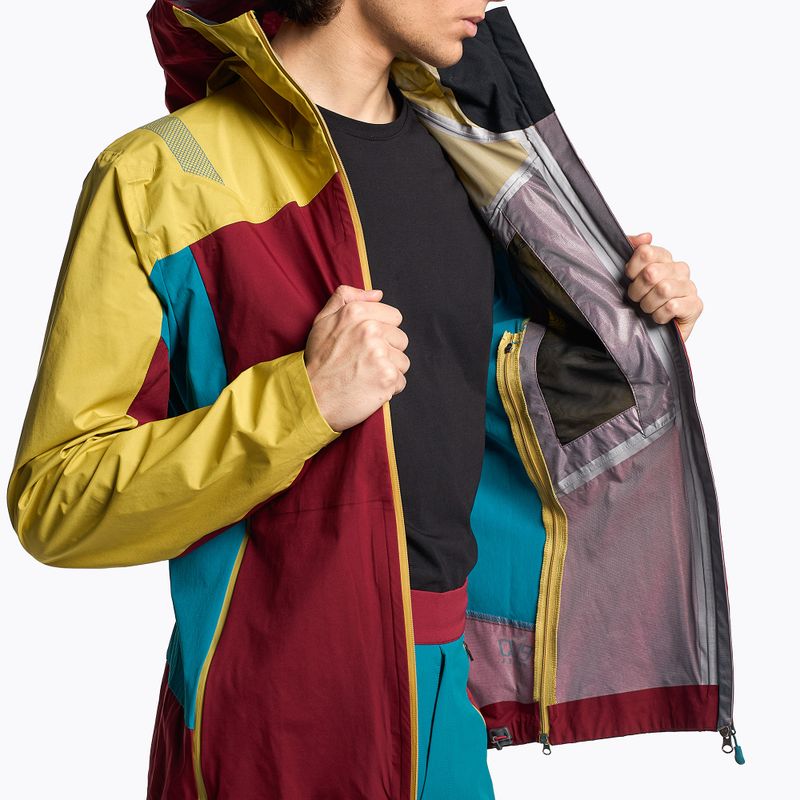 Vyriška lietaus striukė La Sportiva Crizzle EVO Shell raudona/geltona su membrana L75320723 5